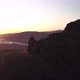 Revealing Aerial Motion Of Hiker On Top Of A Mountain In Iceland During Sunset - VideoHive Item for Sale