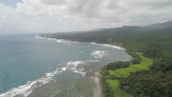 Seascape with Beach and Sea. Philippines, Luzon