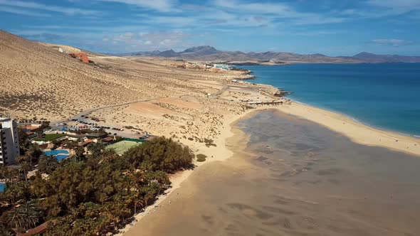 Flight Over Costa Calma Beach, Fuerteventura, Canary Islands