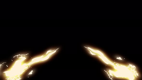 Electric shock beam animation motion graphics