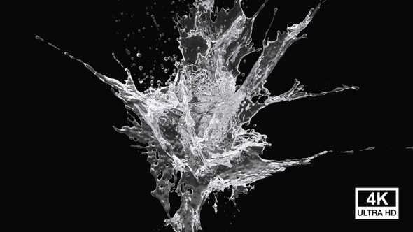 Purified Water Explosion 4K