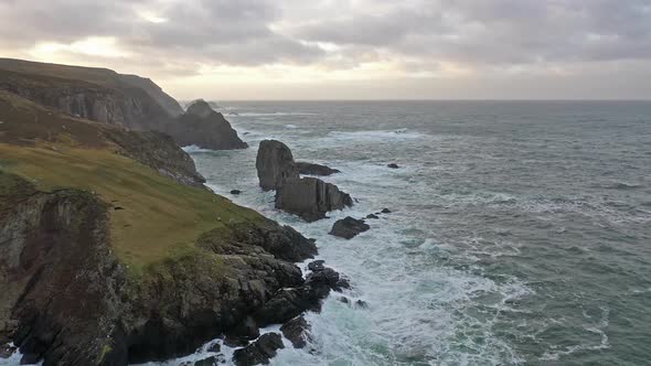 The Amazing Coastline at Port Between Ardara and Glencolumbkille in County Donegal - Ireland