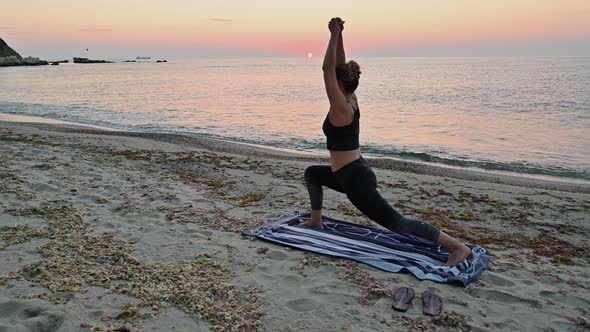 Yoga on the beach