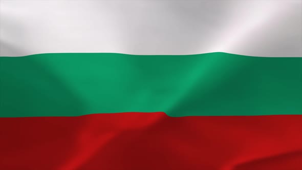 Bulgaria Waving Flag 4K Moving Wallpaper Background