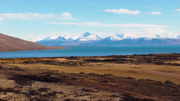 Patagonia landscape. Famous city of El Calafate at Patagonia Argentina