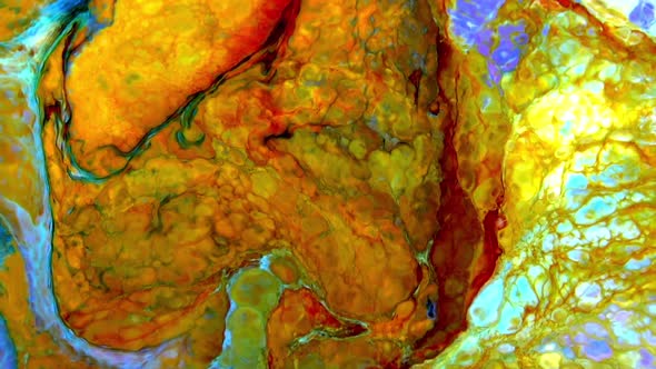 Abstract Bright Colours Paint Spreading Texture alt