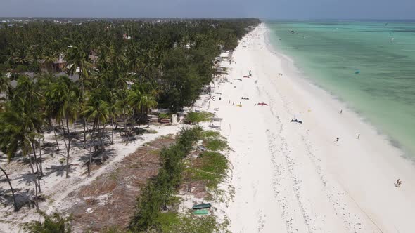 Beach on Zanzibar Island Tanzania Slow Motion