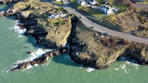 Aerial View of the N56 at Portnablagh Co