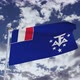 French Southern And Antarctic Lands Flag With Sky - VideoHive Item for Sale