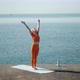 Yoga Woman Near the Sea - VideoHive Item for Sale