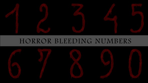 Horror Bleeding Numbers
