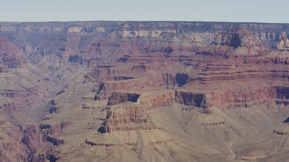 Pan right view of the Grand Canyon