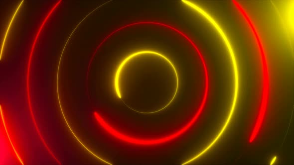 Spiral Neon Circles