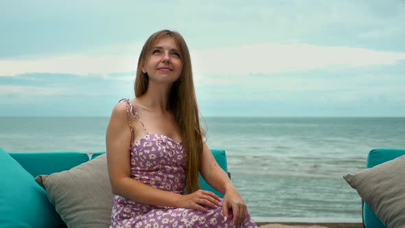 Woman on Sea Summer Vacation