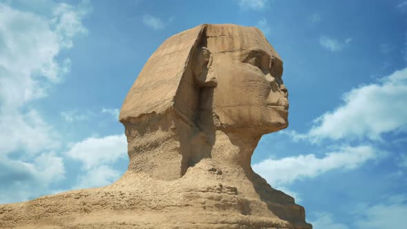 Sphinx Statue On Sunny Day