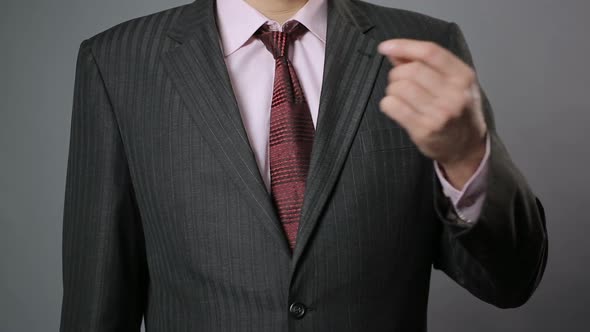 Man in Classy Suit Tipping Money to Waiter or Chauffer, Businessman on a Trip