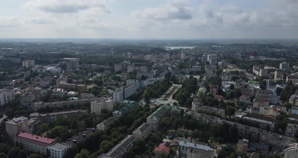 Densely Populated City With Its Infrastructure