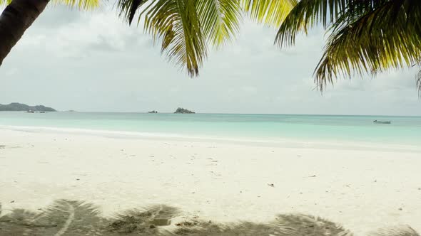 Aerial View of Seychelles Beach