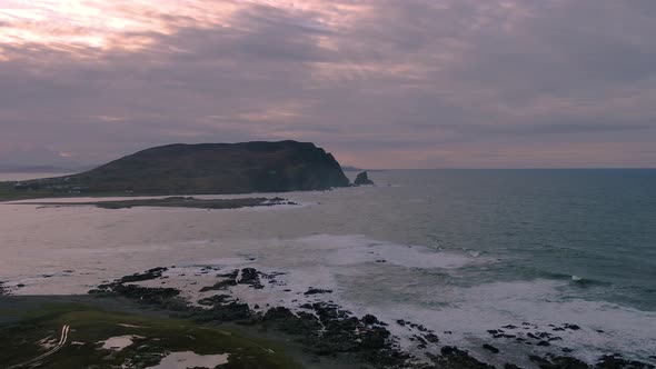 Aerial View Tullagh Bay Inishowen  County Donegal Republic Ireland