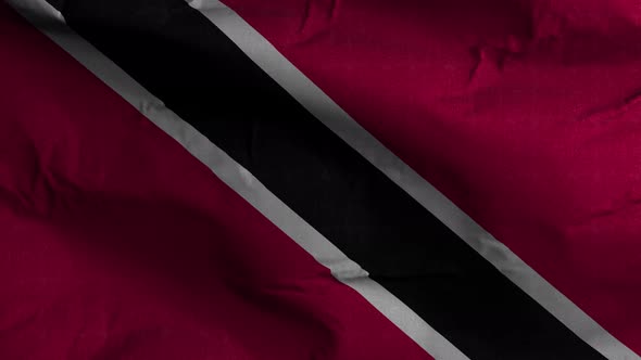 Trinidad And Tobago Flag Textured Waving Background 4K