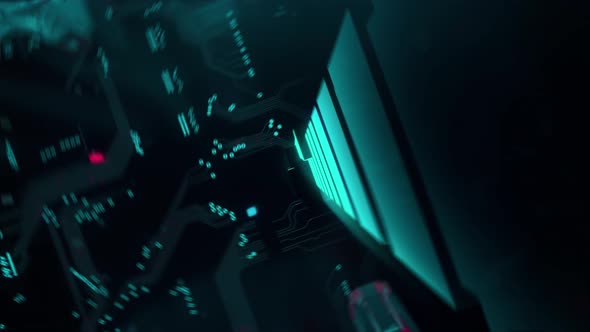 Business Meeting with Digital Technology Hitech Concept alt