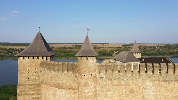 The Powerful Wall of the Old Castle