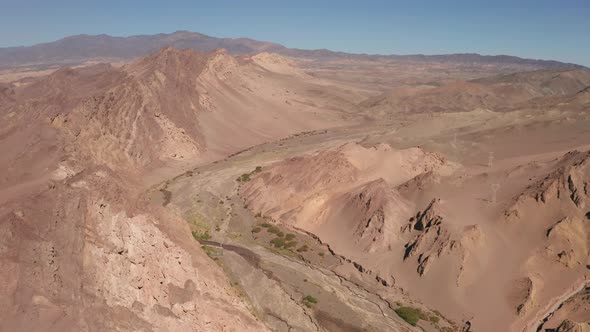 Arid desert and strange stones