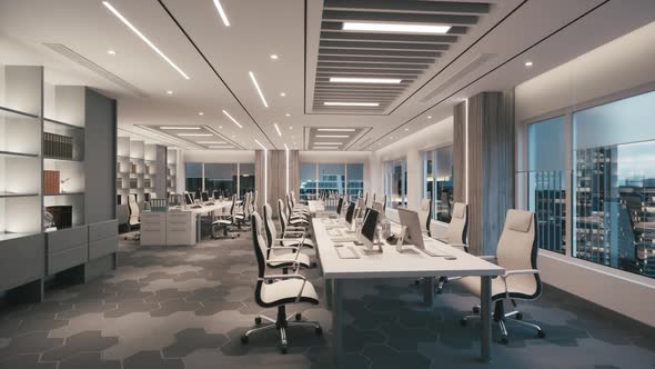 Modern Office Interior In A Business Center