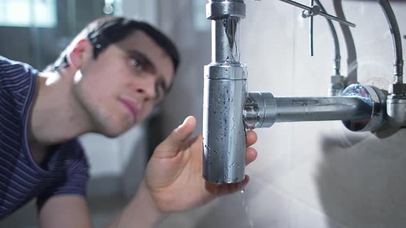 Leaking Sink in the Bathroom