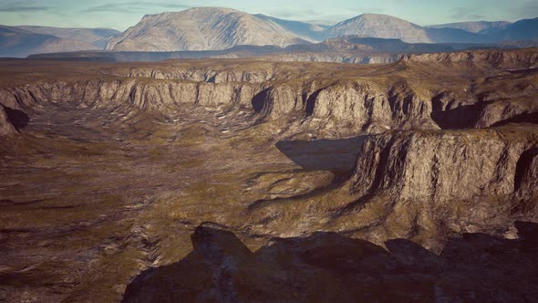 Typical Landscape of the Iceland Green Hills