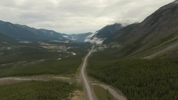 Picturesque View of Scenic Road From Above