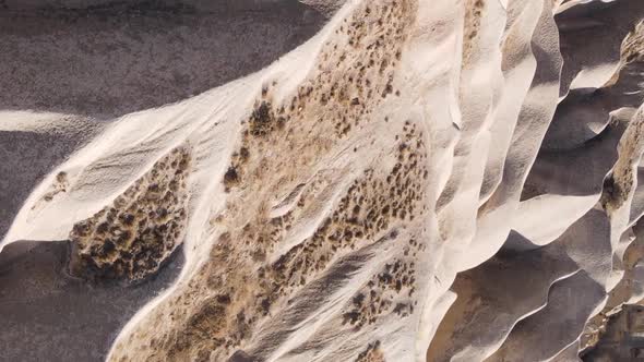 Vertical Video Cappadocia Landscape Aerial View