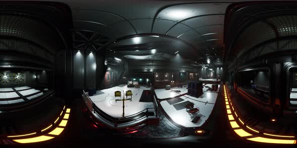 Vr360 View of Spaceship Interior