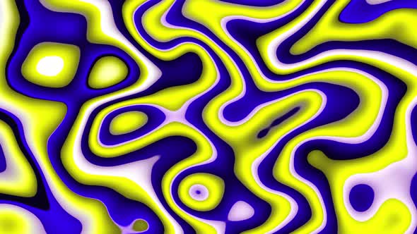 Abstract Liquid Fantasy Colorful Surface Texture Smooth Waves Background Animation