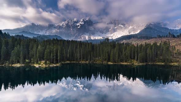 Timelapse of Moorweiher, Oberstdorf, Allgaeu Alps, Bavaria, Germany