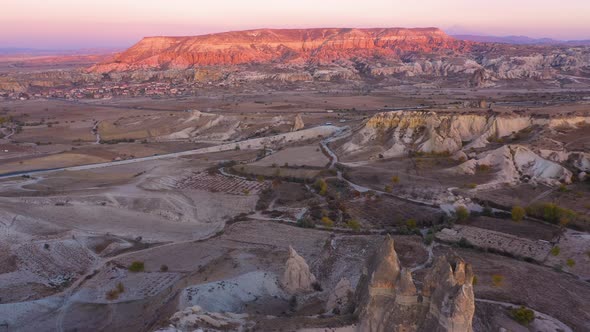 Landscape of Goreme at Sunset