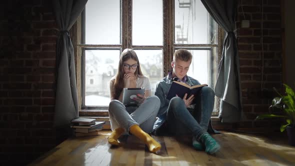 Young Students Helping Each Other in Studies 