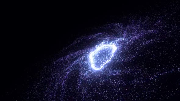 Particles Galaxy Vortex Background