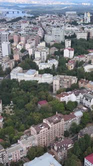 Kyiv Ukraine Aerial View of the City