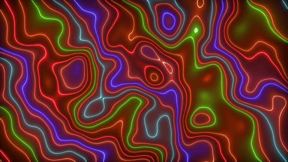 Colorful Neon Light Wavy Liquid Animated Background R