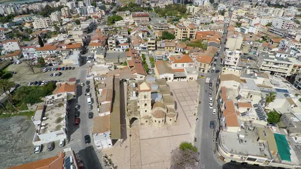 Drone Filming the City From Bird's Eye View for Entering Geodata in Register