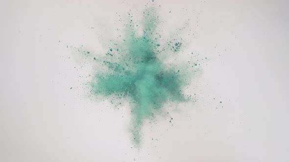 Colorful powder exploded. 4K 30fps. Slow Motion. Unedited version included.