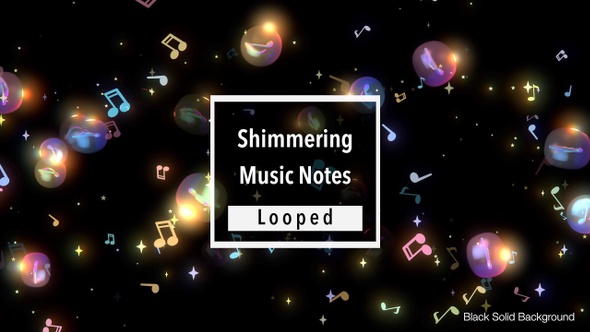 Shimmering Music Notes