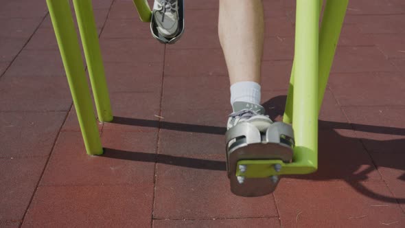 Exercising on an air walker