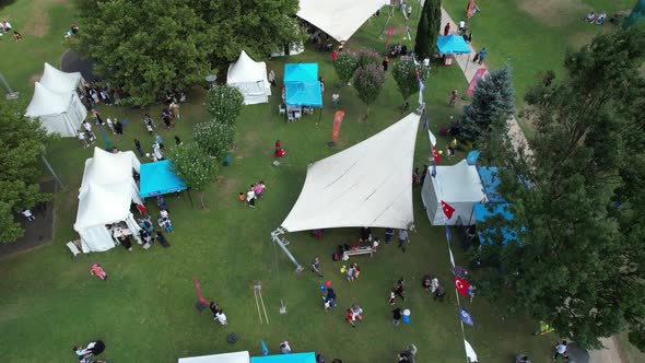 Aerial Festival Tents