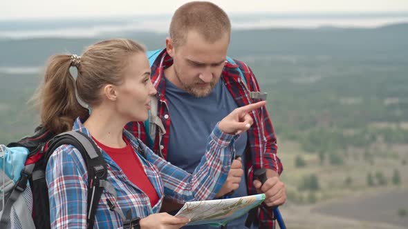 Hikers Discussing Route