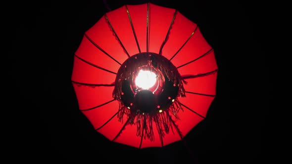 Bottom Up Shot of Chinese Lantern