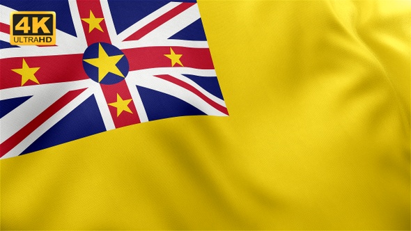 Niue Flag - 4K