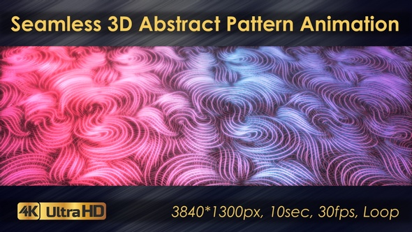 Seamless 3D Abstract Pattern Animation