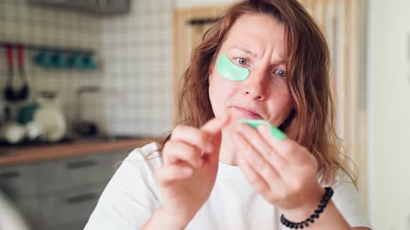 Young Woman Doing Morning Routine